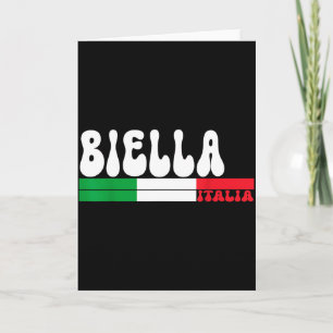 Cartão Biella Cidade Itália Bandeira Vintage Itália Para 