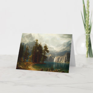 Cartão Bierstadt Sierra Nevadas Greeting Card