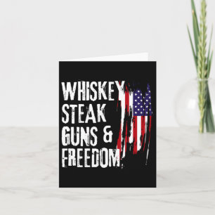 Cartão Bife Com Whisky Armas E Liberdade Whisky Legal Lib