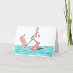 Cartão “Big” Bigfoot Birthday Card