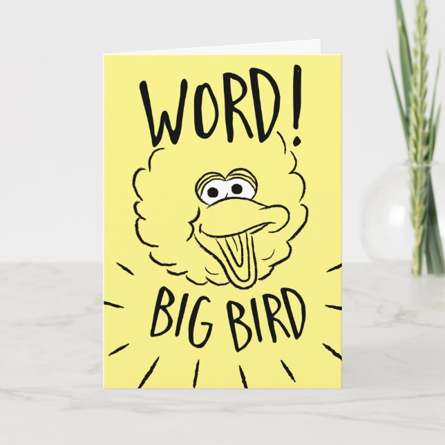Cartão Big Bird Skate Logo - Word! Big Bird (Frente)