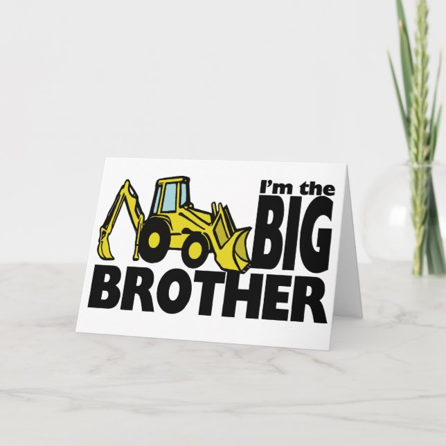 Cartão Big Brother Backhoe (Frente)
