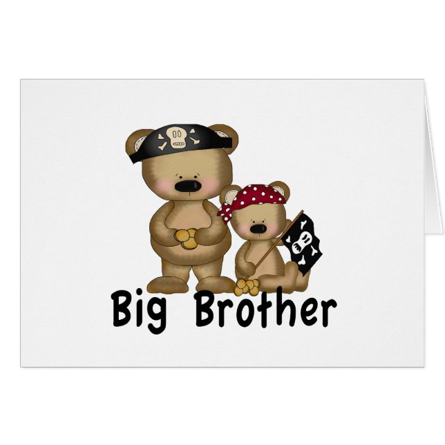 Cartão Big brother do pirata (Frente Horizontal)