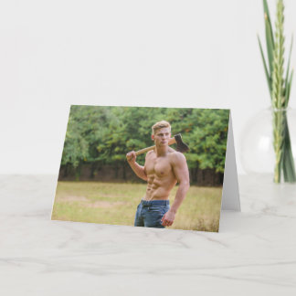 Cartão Big Chopper Hot Guy Greetings Card