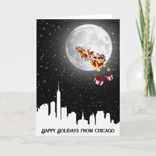 Cartão Big City Papai Noel na Lua