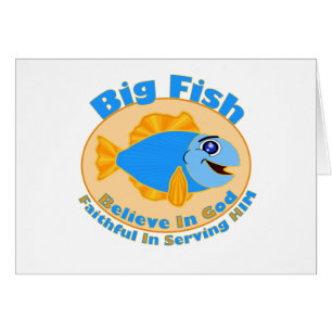 Cartão Big Fish Acredita em Deus