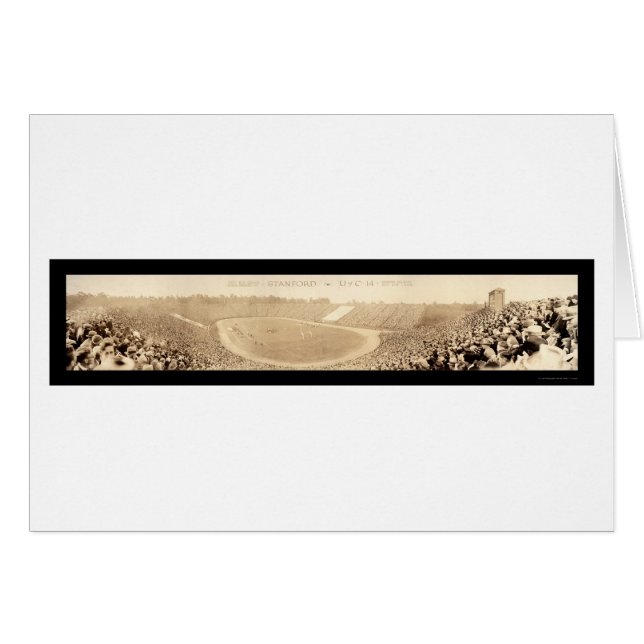 Cartão Big Game Stanford Cal Photo 1925 (Frente Horizontal)