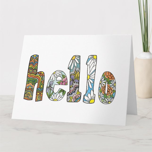 Cartão Big Hello Card (Frente)