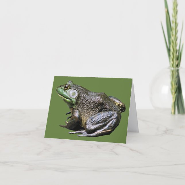 Cartão Big Old Bullfrog Nature Note (Frente)