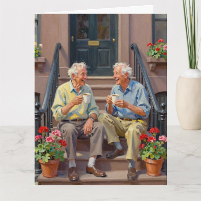 Cartão Big Twin Coots Coffee Club Birthday Occasion Card (Frente)