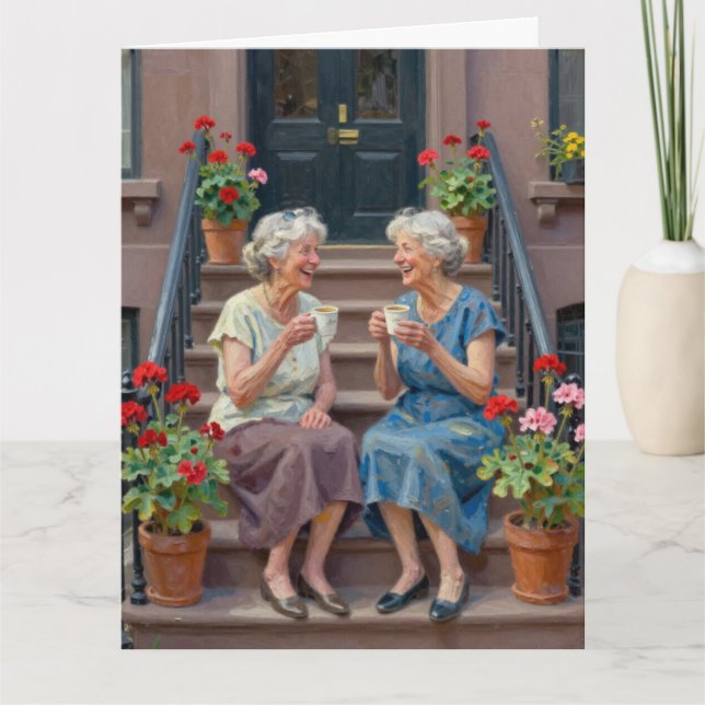 Cartão Big Twin Mugs & Memories Birthday Occasion Card (Frente)