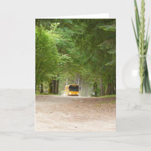 Cartão Big Yellow School Bus