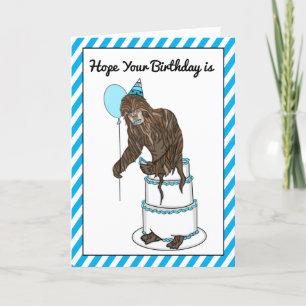 Cartão Bigfoot Birthday