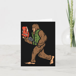 Cartão Bigfoot Byrbecue Churrasco Sasquatatch Meat Grieli