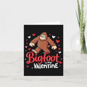 Cartão Bigfoot É Meu Amante No Dia Dos Namorados Coração