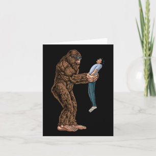 Cartão Bigfoot Encontrou Uma Cara E O Pegou - Sasqua