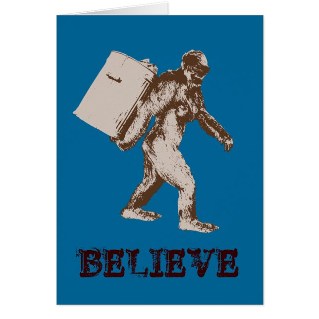 Cartão Bigfoot engraçado (Frente)