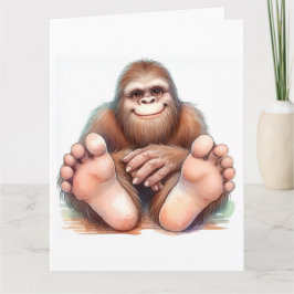 Cartão Bigfoot Happy Birthday