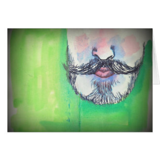 Cartão Bigode e Goatee
