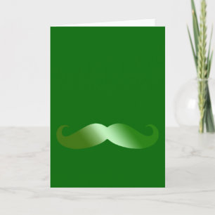 Cartão Bigode Verde Bigode Irlandês