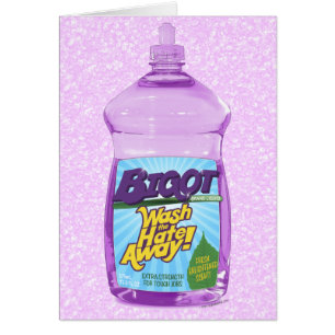 Cartão BIGOT Lave o Ódio! [cartão personalizável]