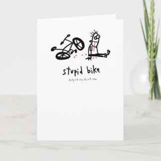 Cartão Bike Estúpida