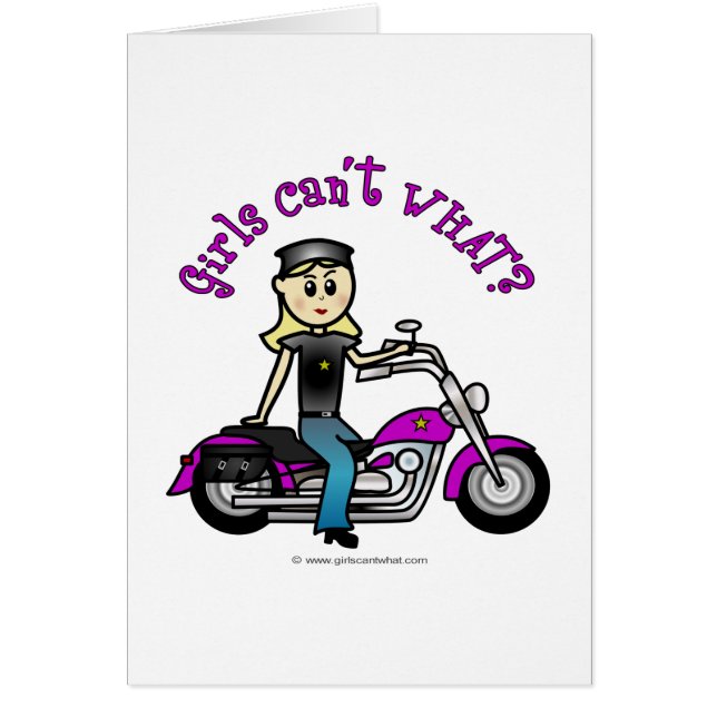 Cartão Biker loiro (Frente)