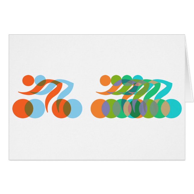 Cartão Bikers, ciclistas, freaks (Frente Horizontal)