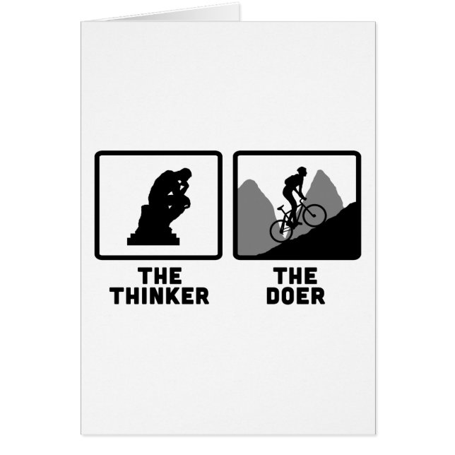 Cartão Biking da montanha (Frente)