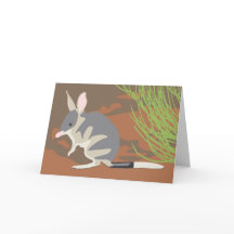 Cartão bilby da páscoa com envelopes