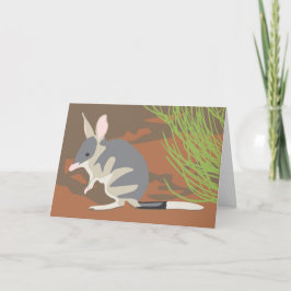 Cartão bilby da páscoa com envelopes