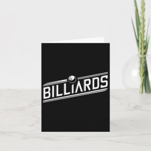 Cartão "bilhar" - Design de ângulo elegante