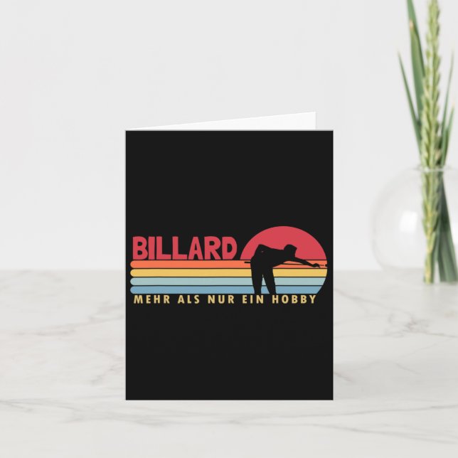 Cartão Bilhares Mais Que Um Hob (Frente)