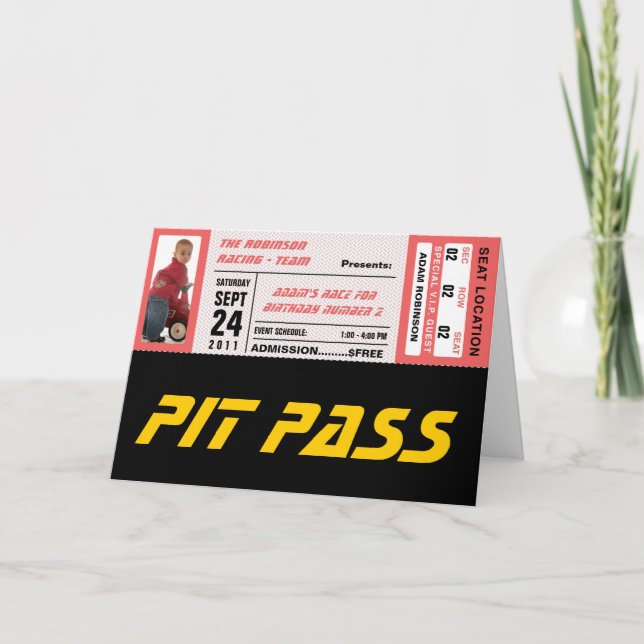 Cartão Bilhete de Evento (Frente)