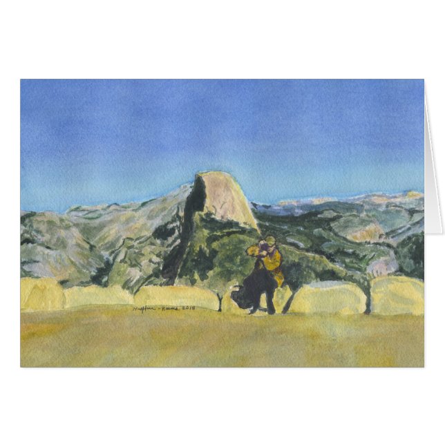 Cartão Bill at Glacier Point, Yosemite (Frente Horizontal)