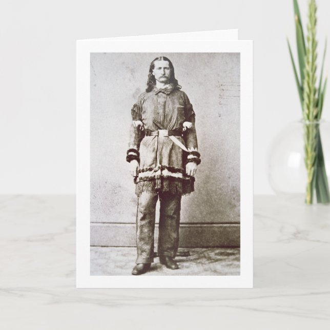 Cartão "Bill selvagem" Hickok (1837-76) (foto de b/w) (Frente)