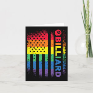 Cartão Billiard 8ball Piscina Billiard American Flag - Bi