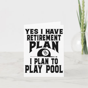 Cartão Billiard Billiard Piscina Sim Eu Tenho Uma Reforma