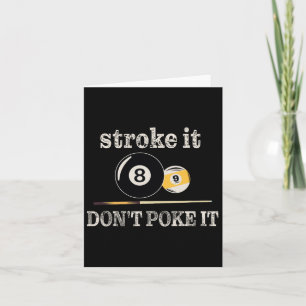 Cartão Billiard Piscina Snooker Player Engraçado Não