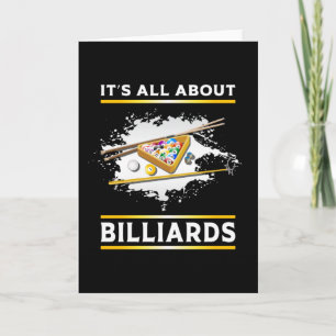 Cartão Billiard Snooker Piscina Billiards 8 Ball Engraçad