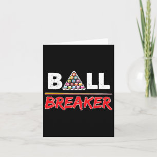 Cartão Billiards Ball Breaker Engraçado Disparo Piscina P