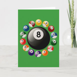 CARTÃO BILLIARDS BALLS