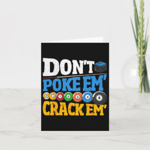 Cartão Billiards Não Os Apontam Para Quebrar 8 Homens De 