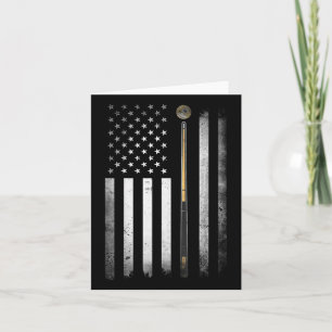 Cartão Billiards Piscina Player Mesa Estados Unidos Bande