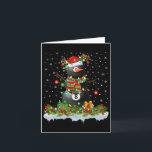 Cartão Billiards Xmas Iluminação Engraçado Snowman Billia<br><div class="desc">Billiards Xmas Lighting Engraçado Snowman Billiards Natal</div>