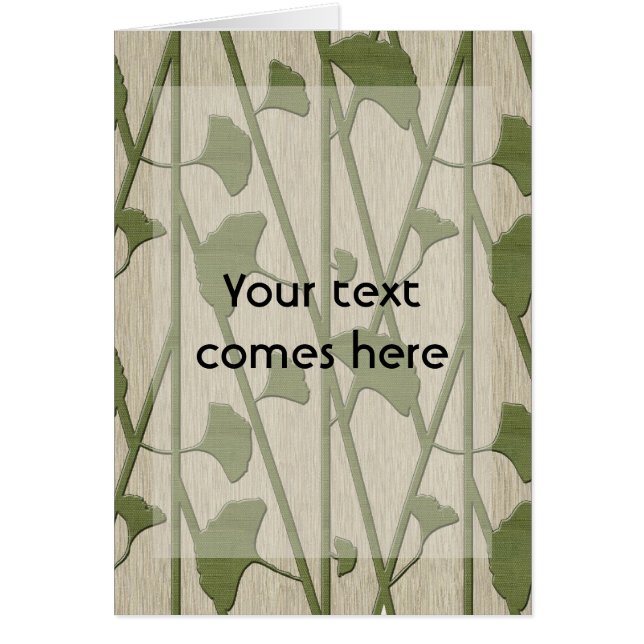 Cartão biloba de ginkgo (Frente)