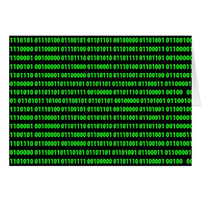 Cartão Binário (Frente Horizontal)