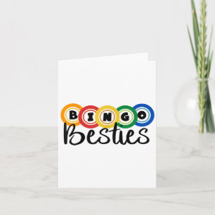 Cartão Bingo Besties Bingo Buddy Bingo Engraçado Bingo