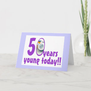 Cartão Bingo cards - 50th Birthday