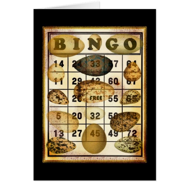 Cartão Bingo Egg (Frente)